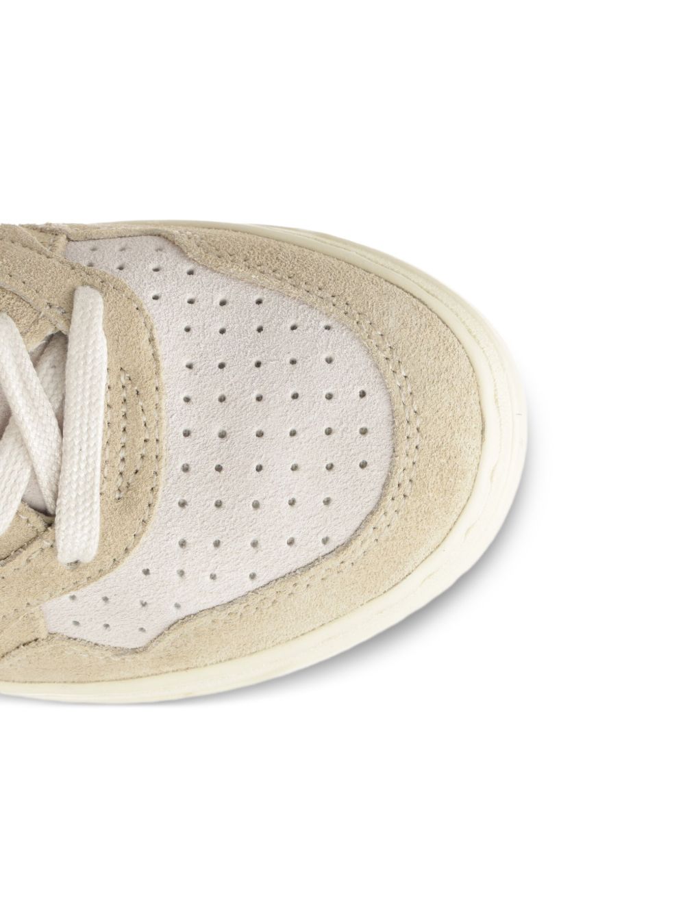 Low-Top Sneakers with Blue Panel Accents