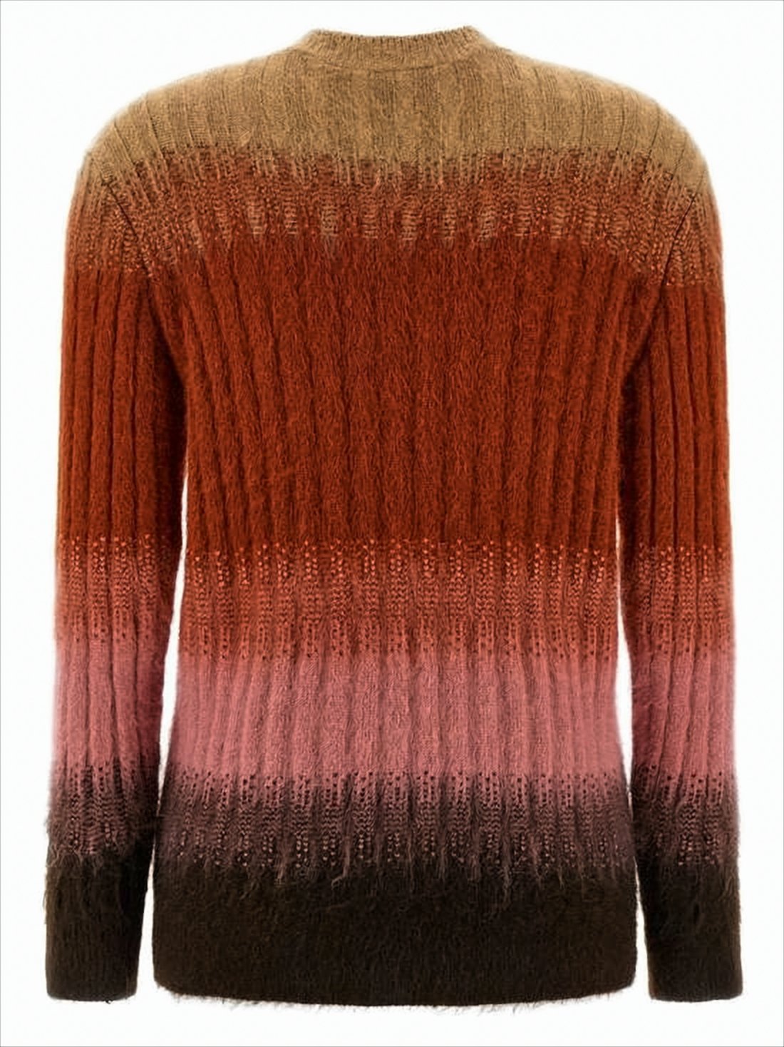 Gradient Cable Knit Sweater