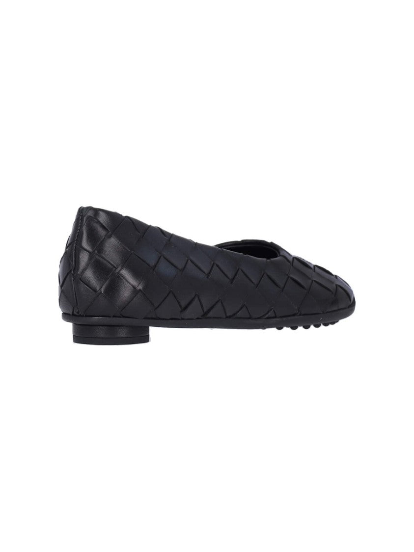 Intricately Woven Slip-On Ballerina Flats