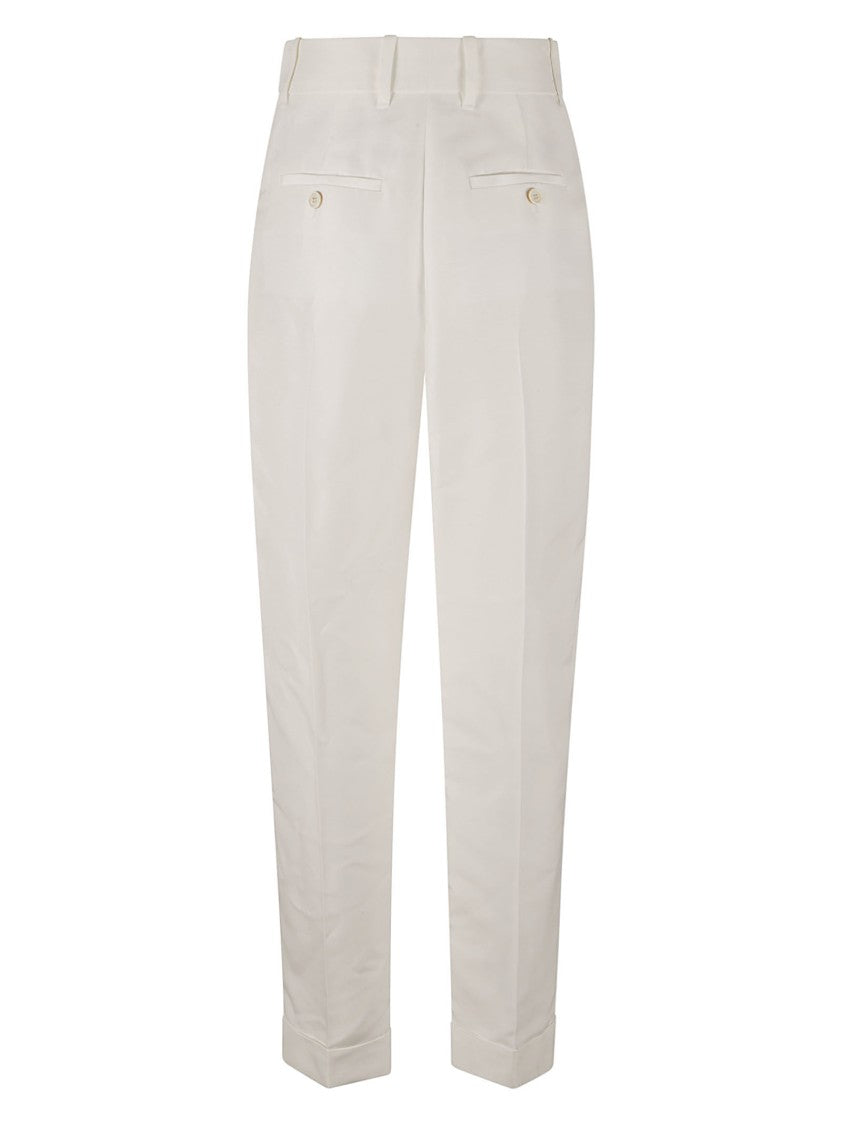Tailored High-Waist Trousers With Silhouette