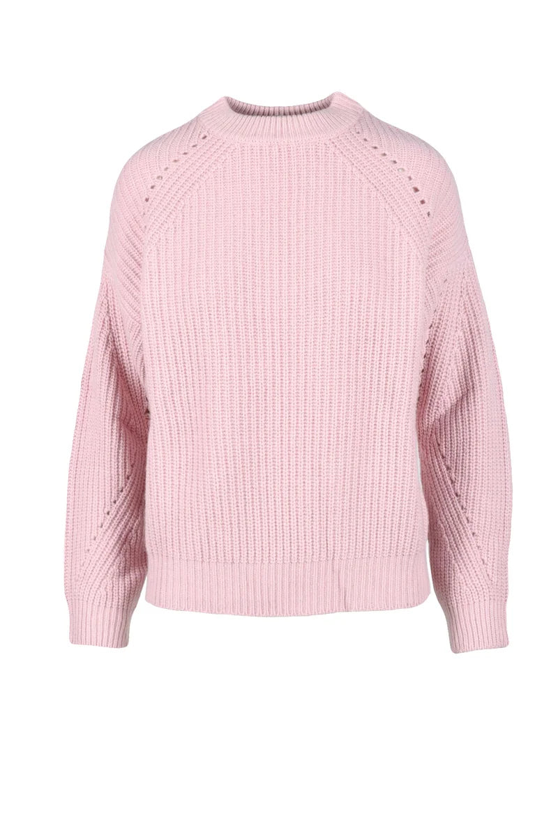 Ribbed Knit Sweater with Cropped Silhouette