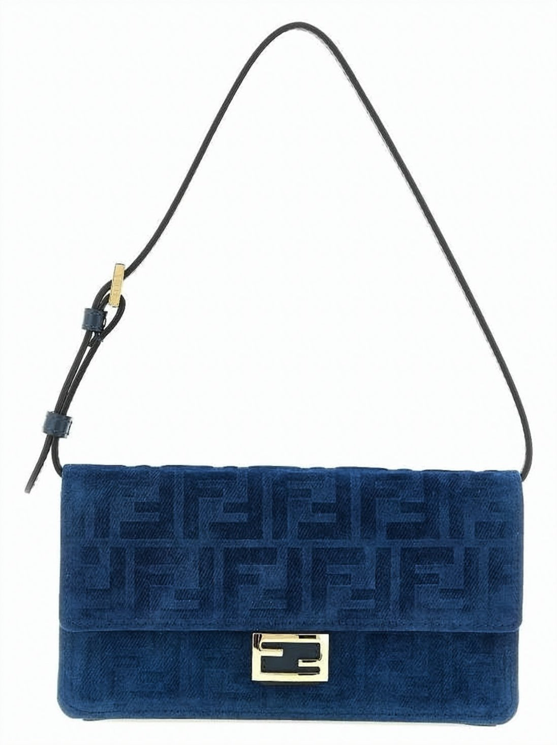 Rectangular Shoulder Bag in Plush Calf Leather