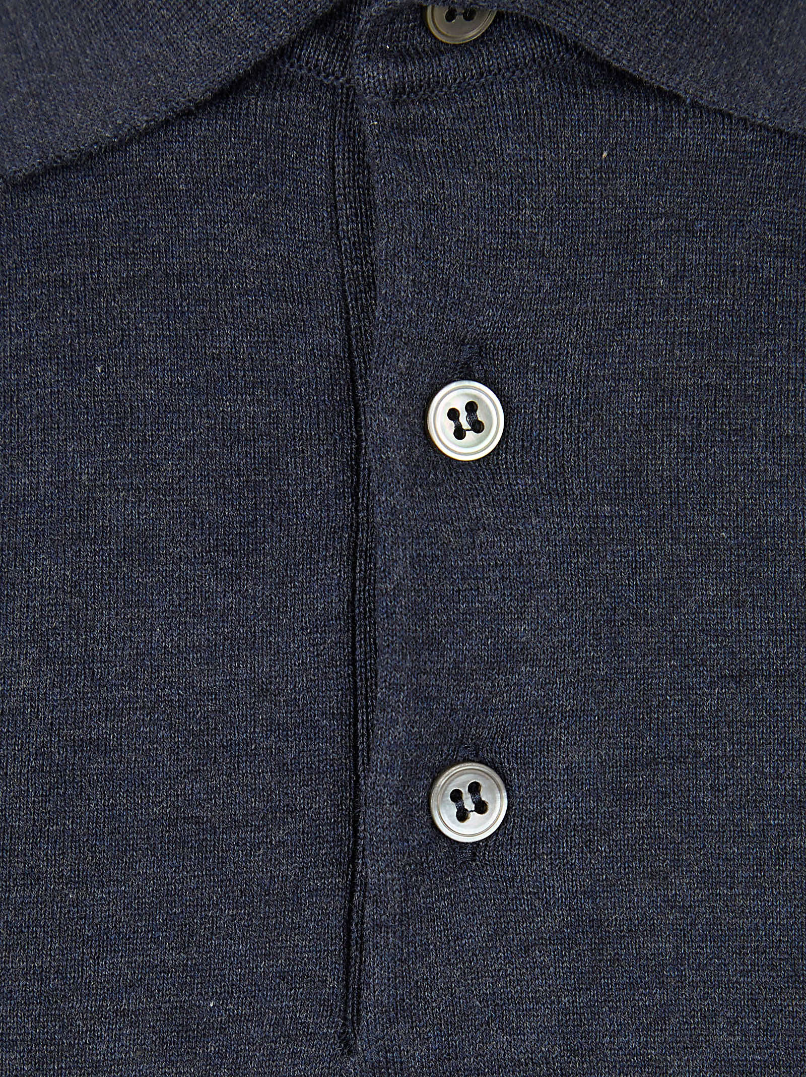 Short-Sleeve Polo Shirt With Structured Collar And Ribbed Cuffs