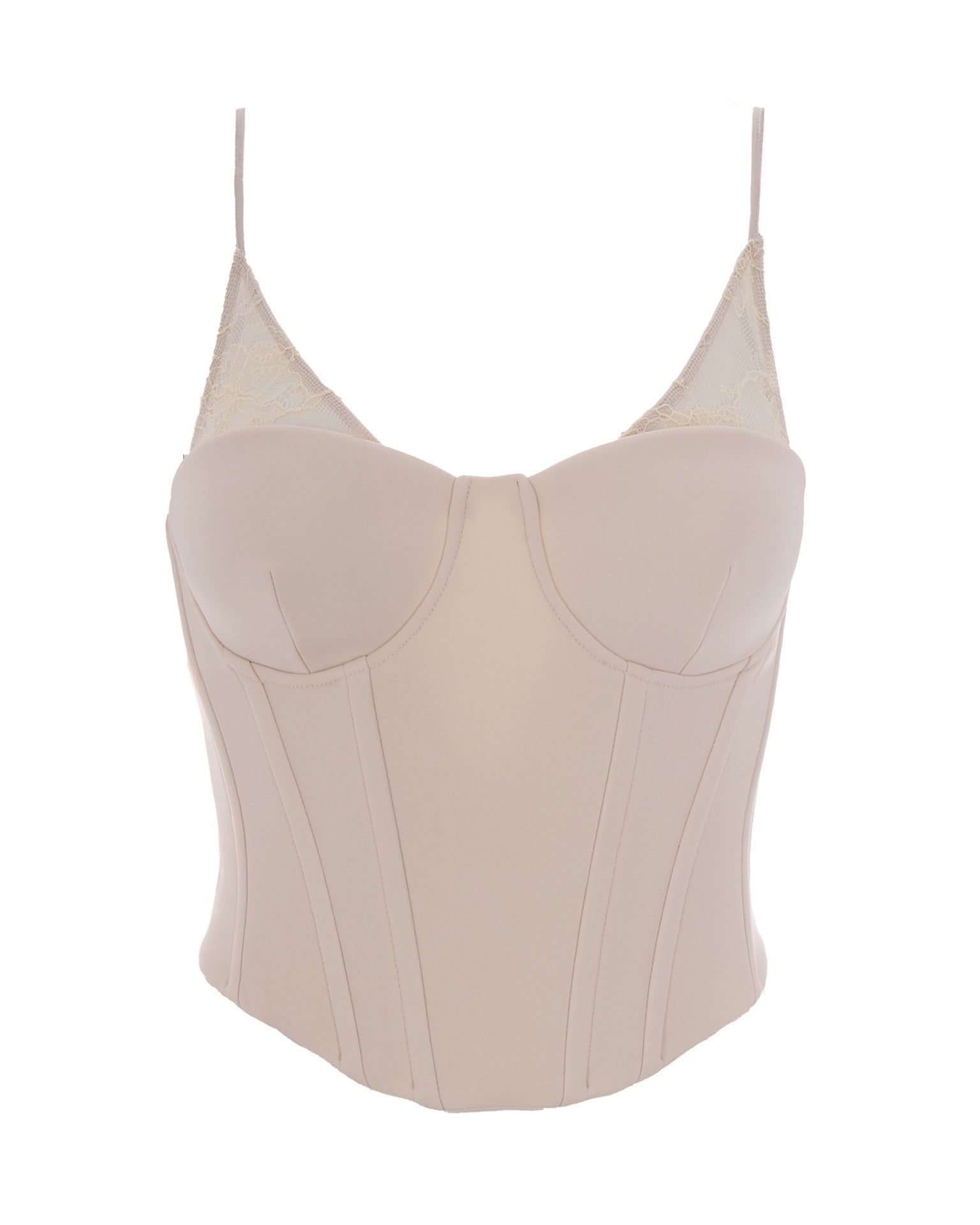 Warm Ivory Lace Corset