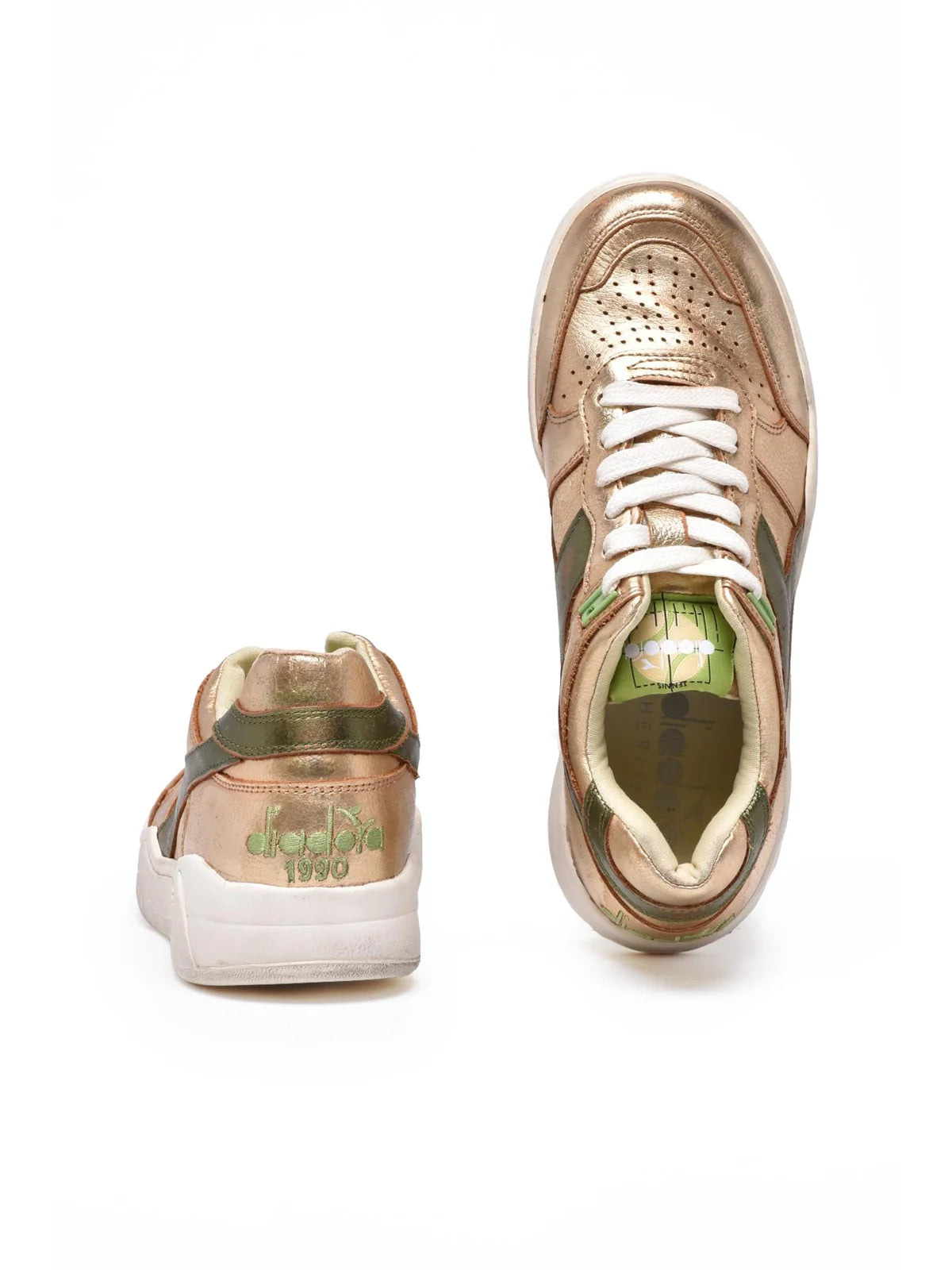 Gold Leather B.560 Sneakers