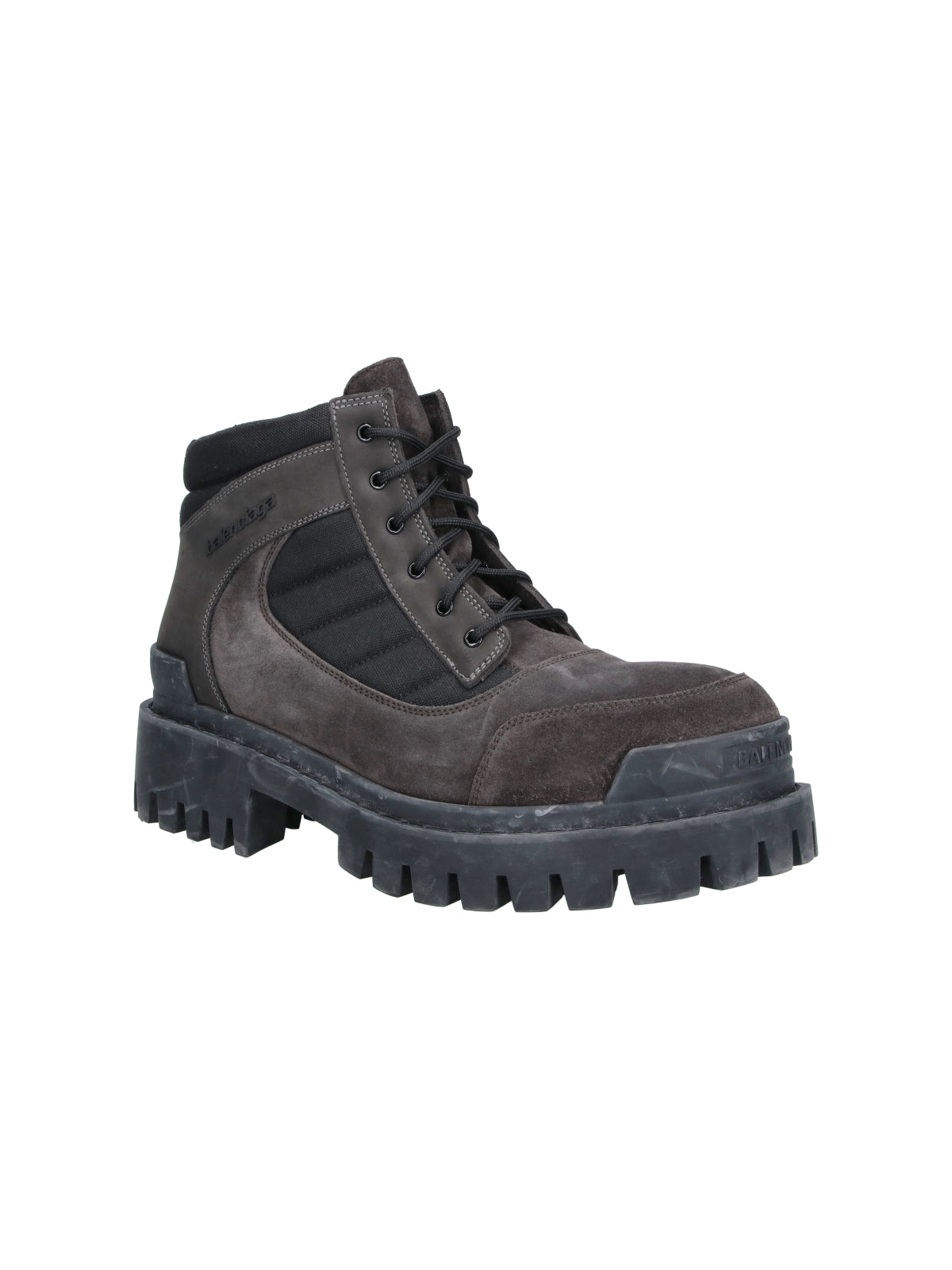 Combat Strike Chunky Ankle Boots with Lace-Up Closure and Rubber Sole
