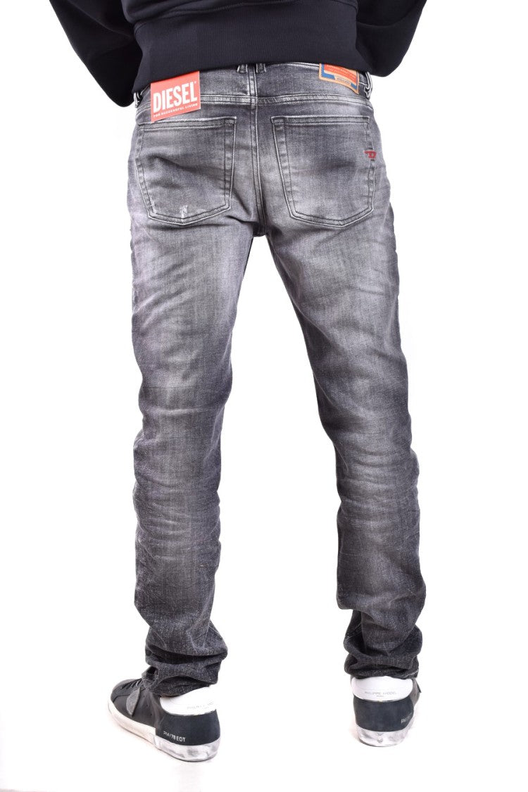 Grey Cotton Jeans