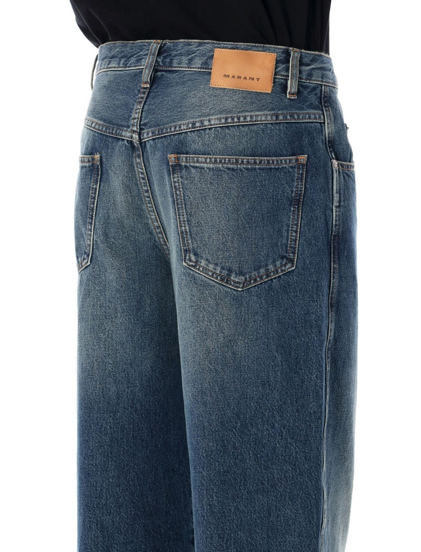 Marant Jorje Wide-Leg Denim Jeans