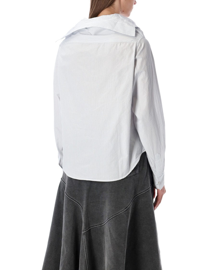 Kaonashi Striped Poplin Shirt
