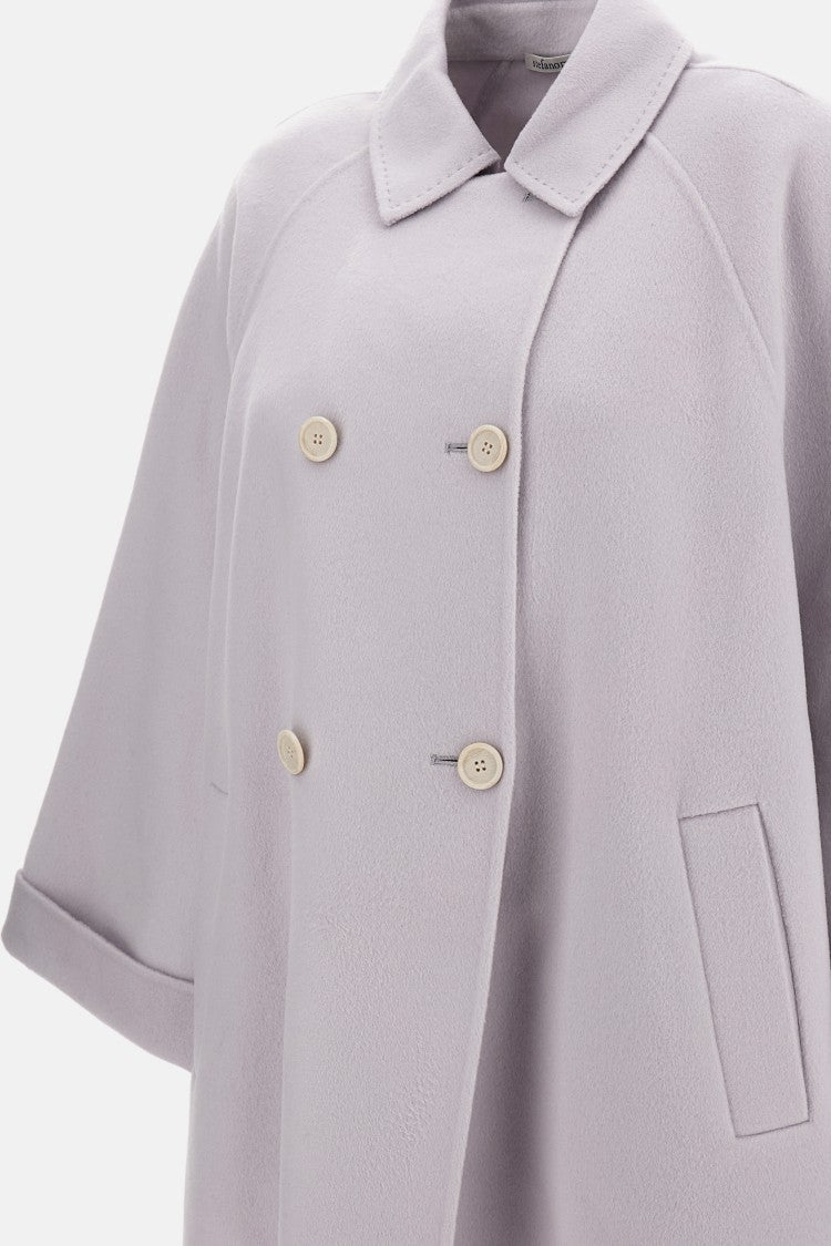 Classic Grey Coat With Refined Silhouette