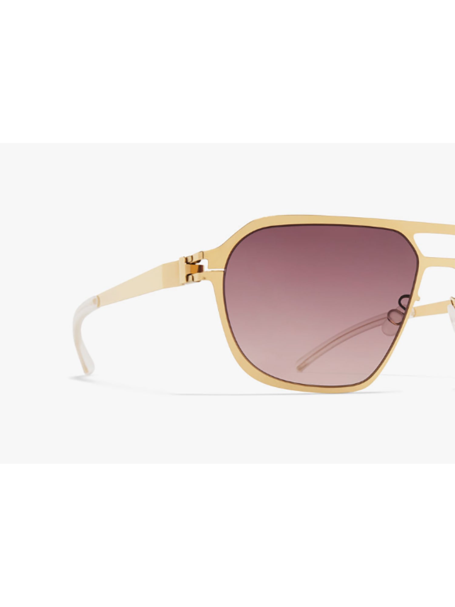 Geometric Aluminium Sinclair Sunglasses With Gradient Lenses