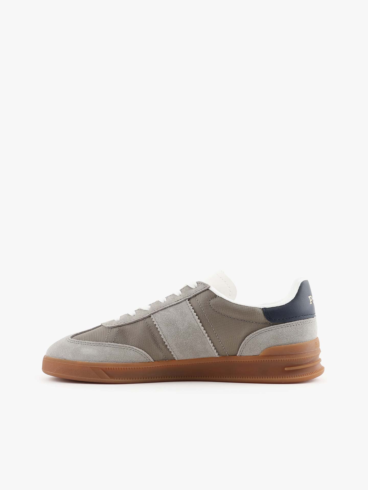 Low-Profile Suede and Mesh Sneakers