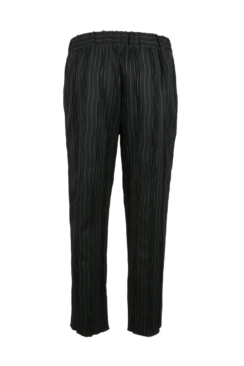 Comfort Fit Trousers - Black/White