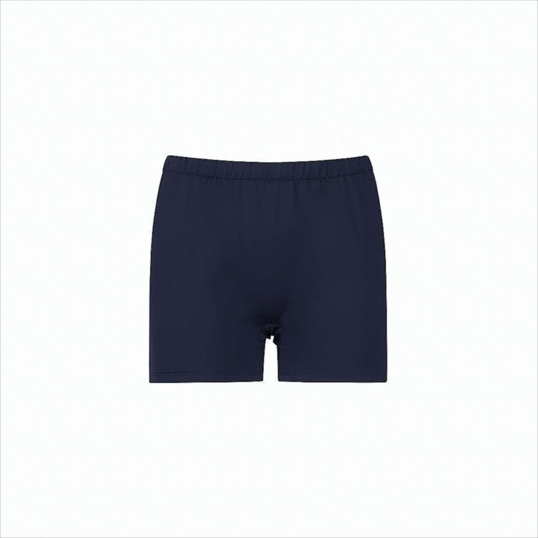 Tailored Blue Shorts with High Waistband and Pleated Detailing