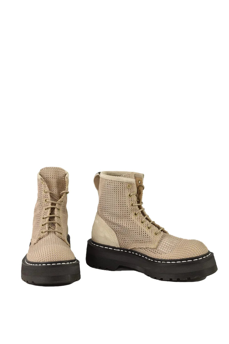 Beige Ankle Boots Woman