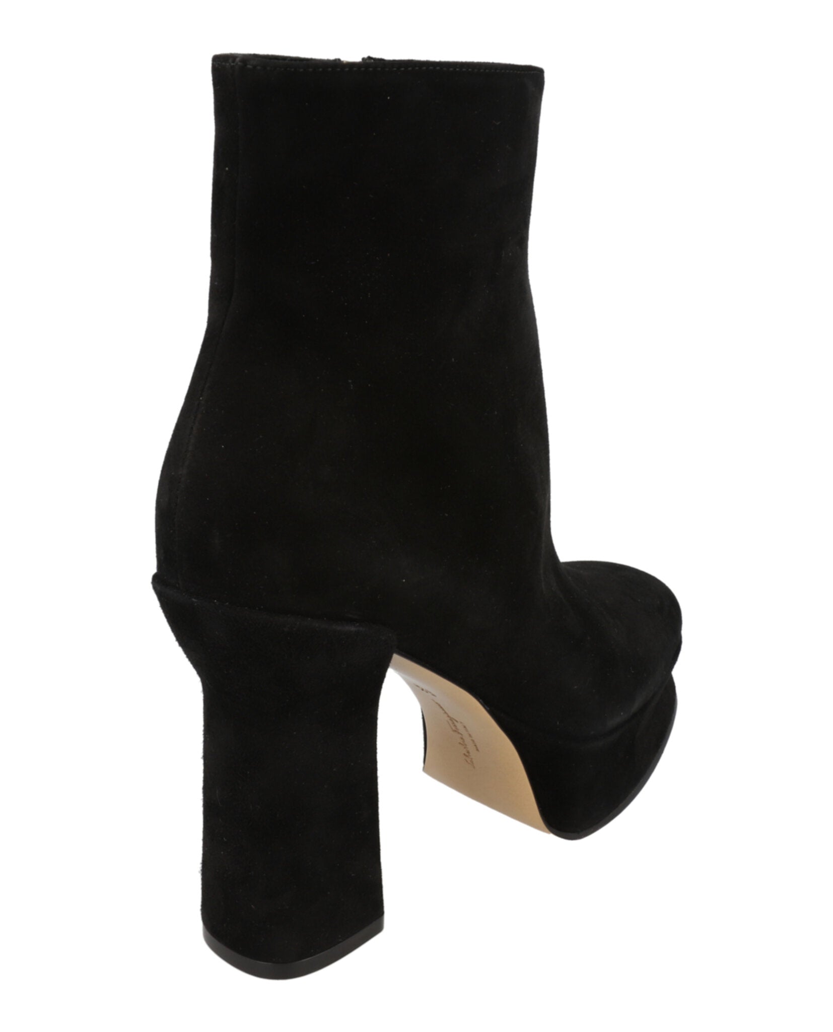 Sandra Suede Platform Booties
