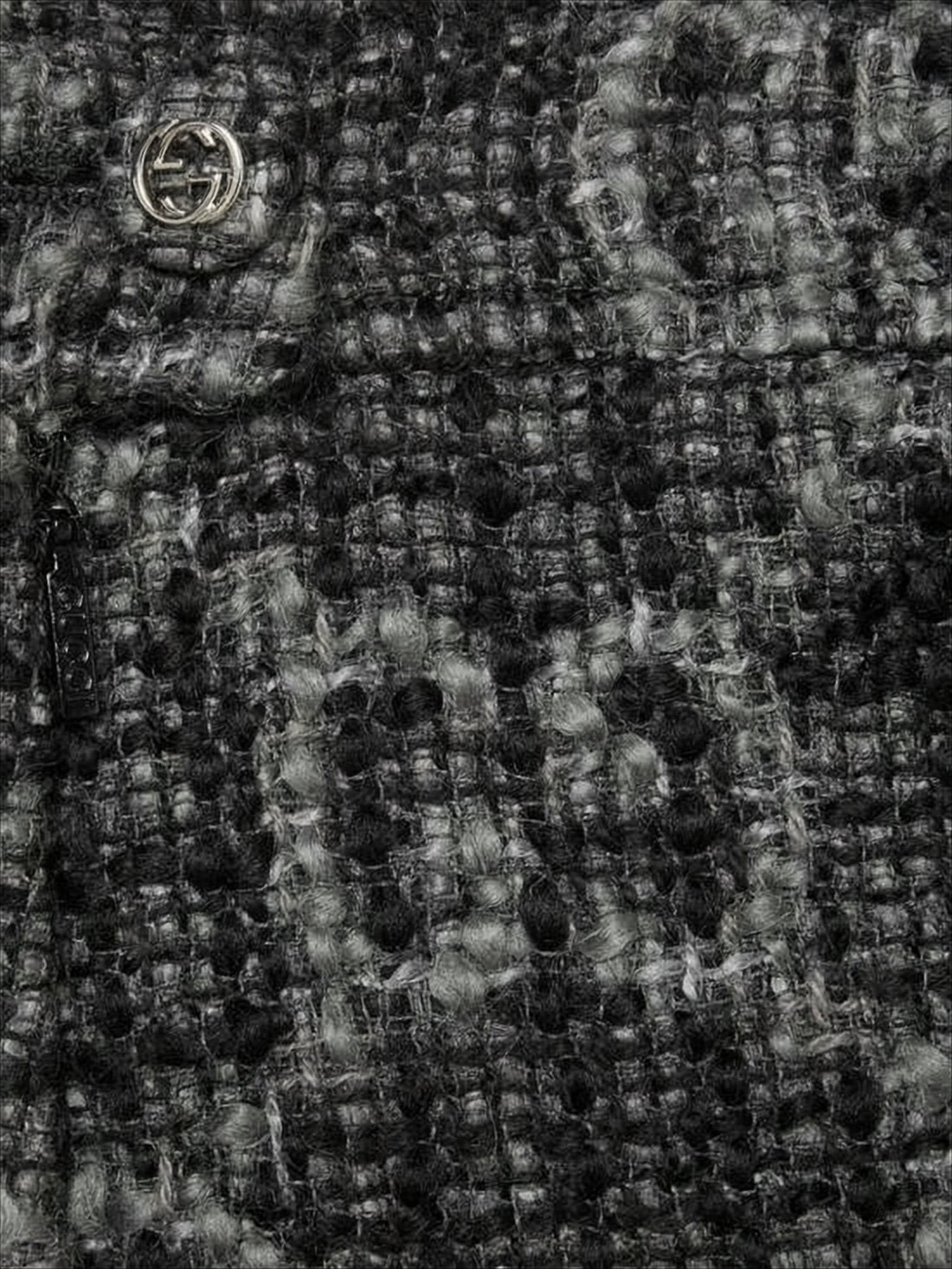 Textured Grey Mini Skirt