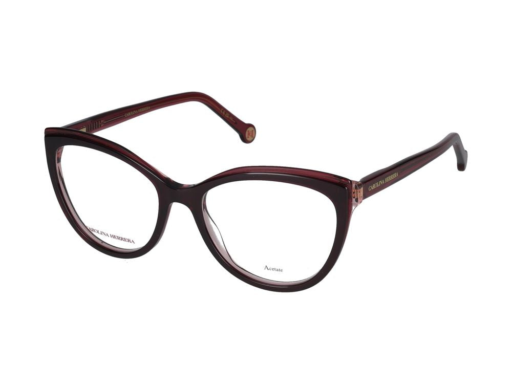 Okulary Carolina Herrera HER 0207 C8C Burgundowa czerwień 53/17/145