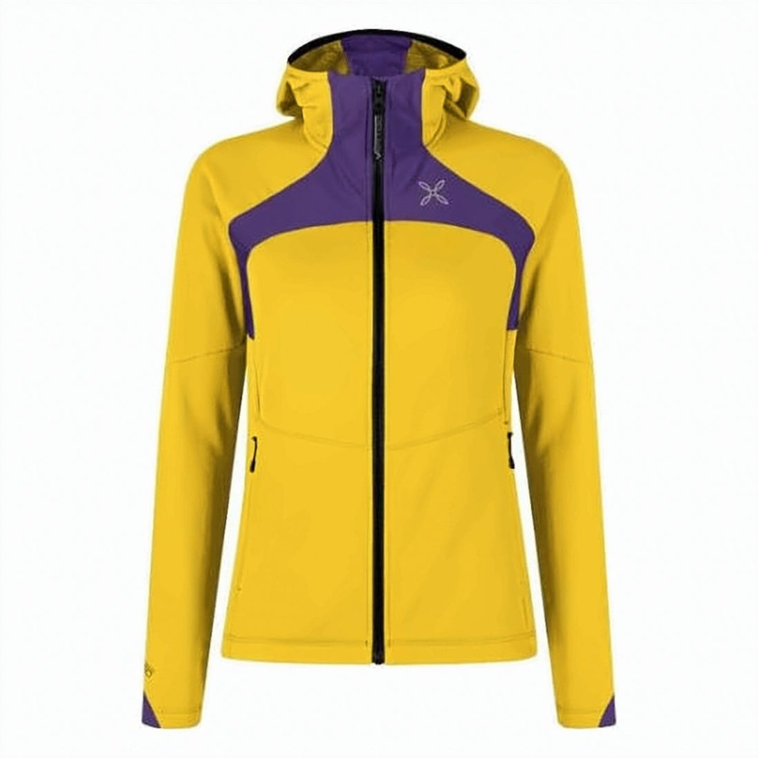 Fitted Yellow Jacket with Purple Accents