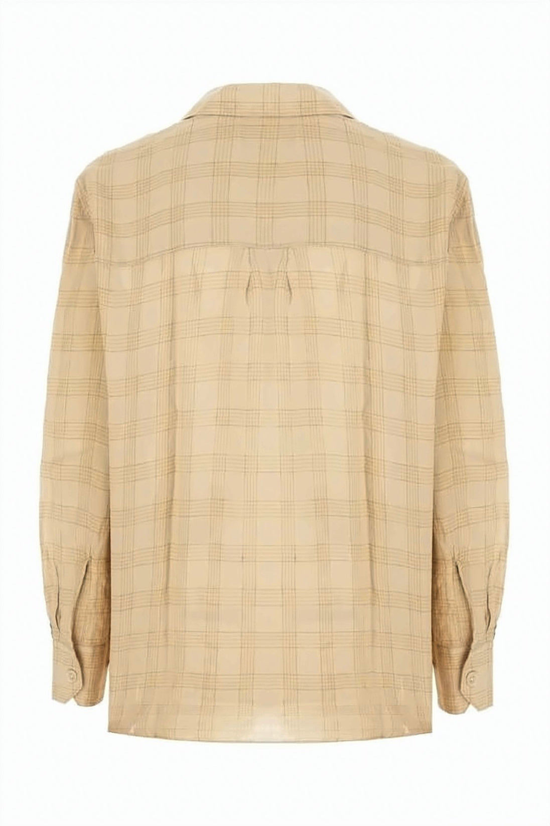 Relaxed Fit Long-Sleeve Linen Shirt with Classic Collar