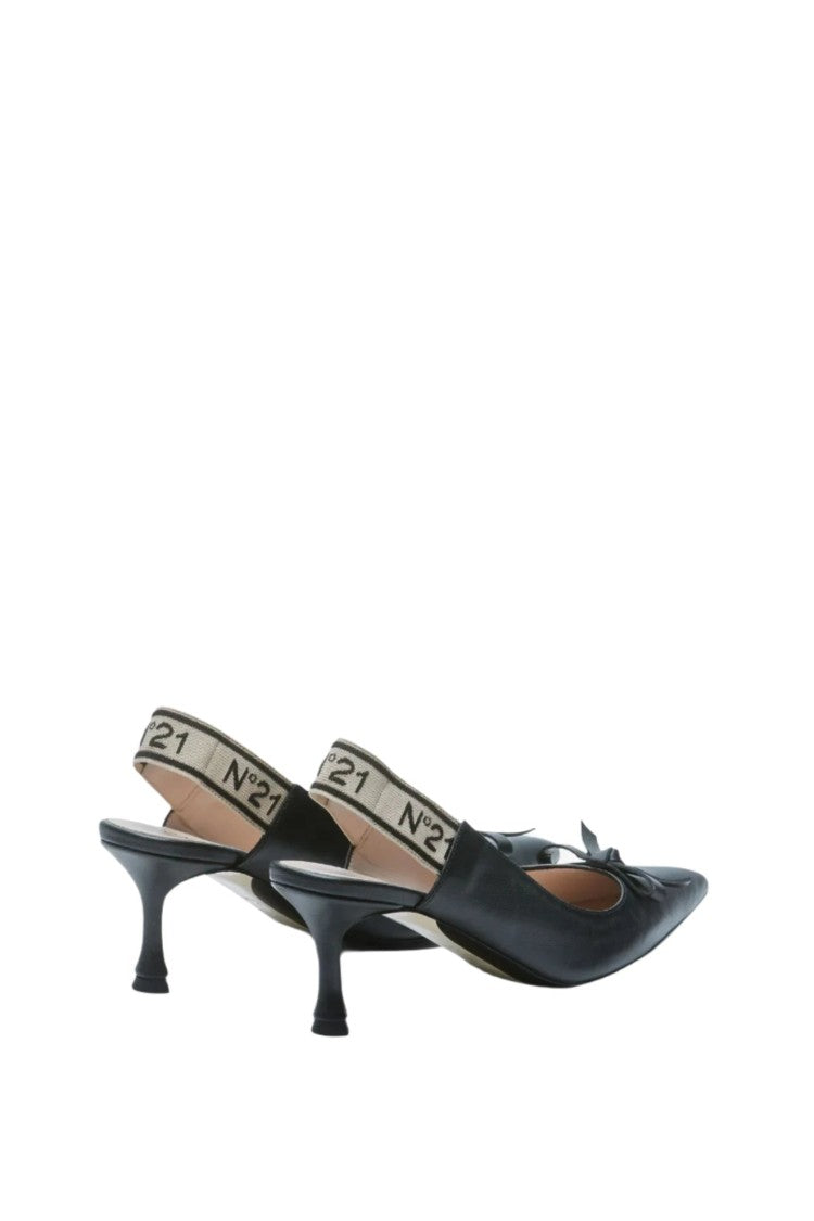 Leather Slingback Pumps