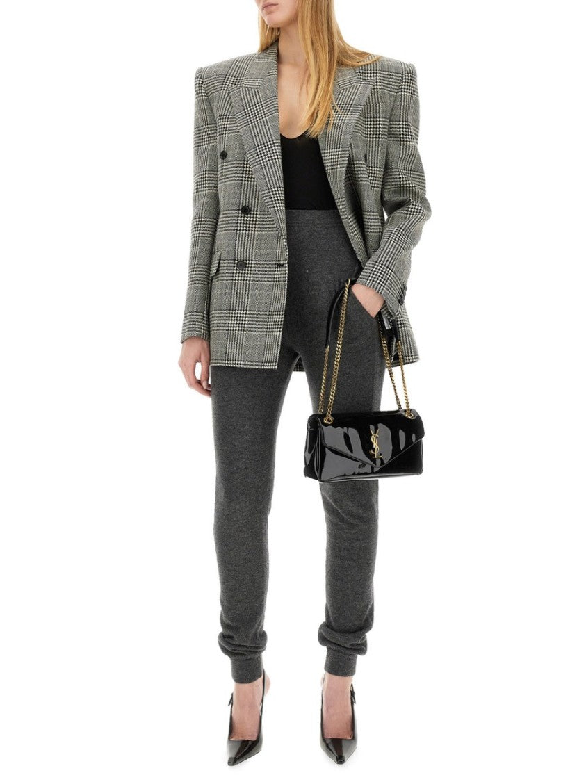 High-Rise Tapered Leggings In Cashmere Blend