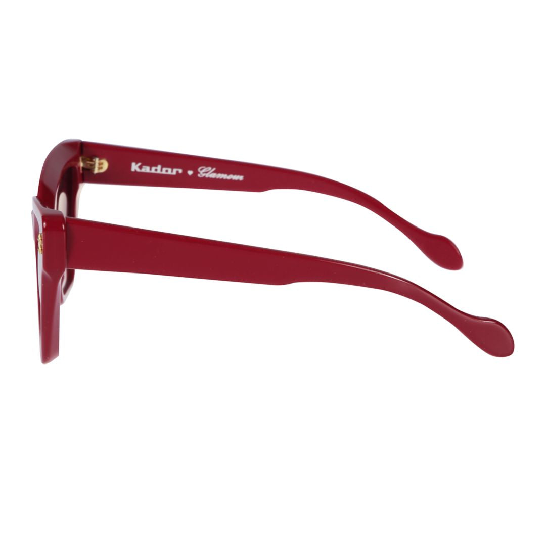 Vanessa Glamour Oversized Geometric Frame Sunglasses with Gradient Tint