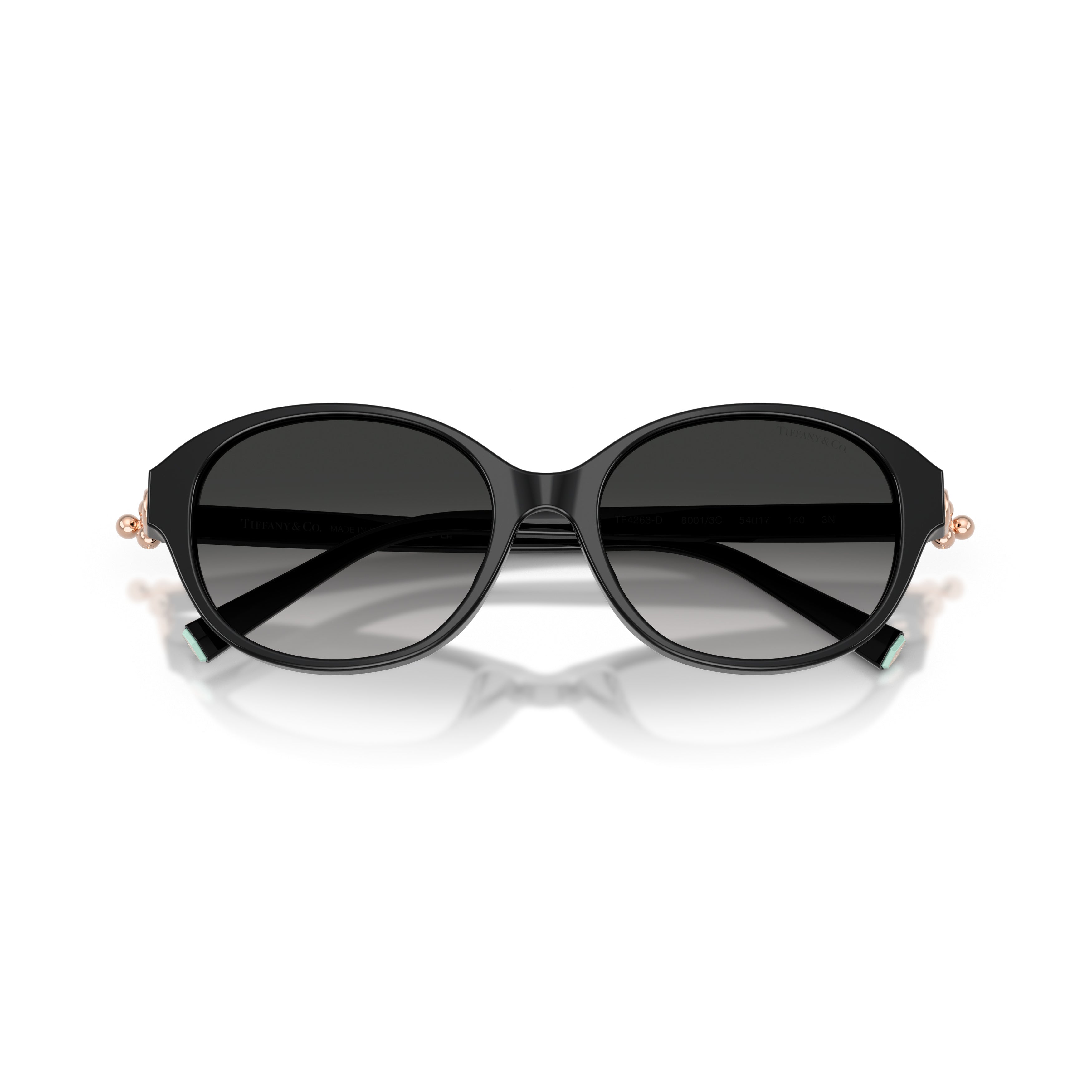 0tf4263d Rounded Black Acetate Sunglasses