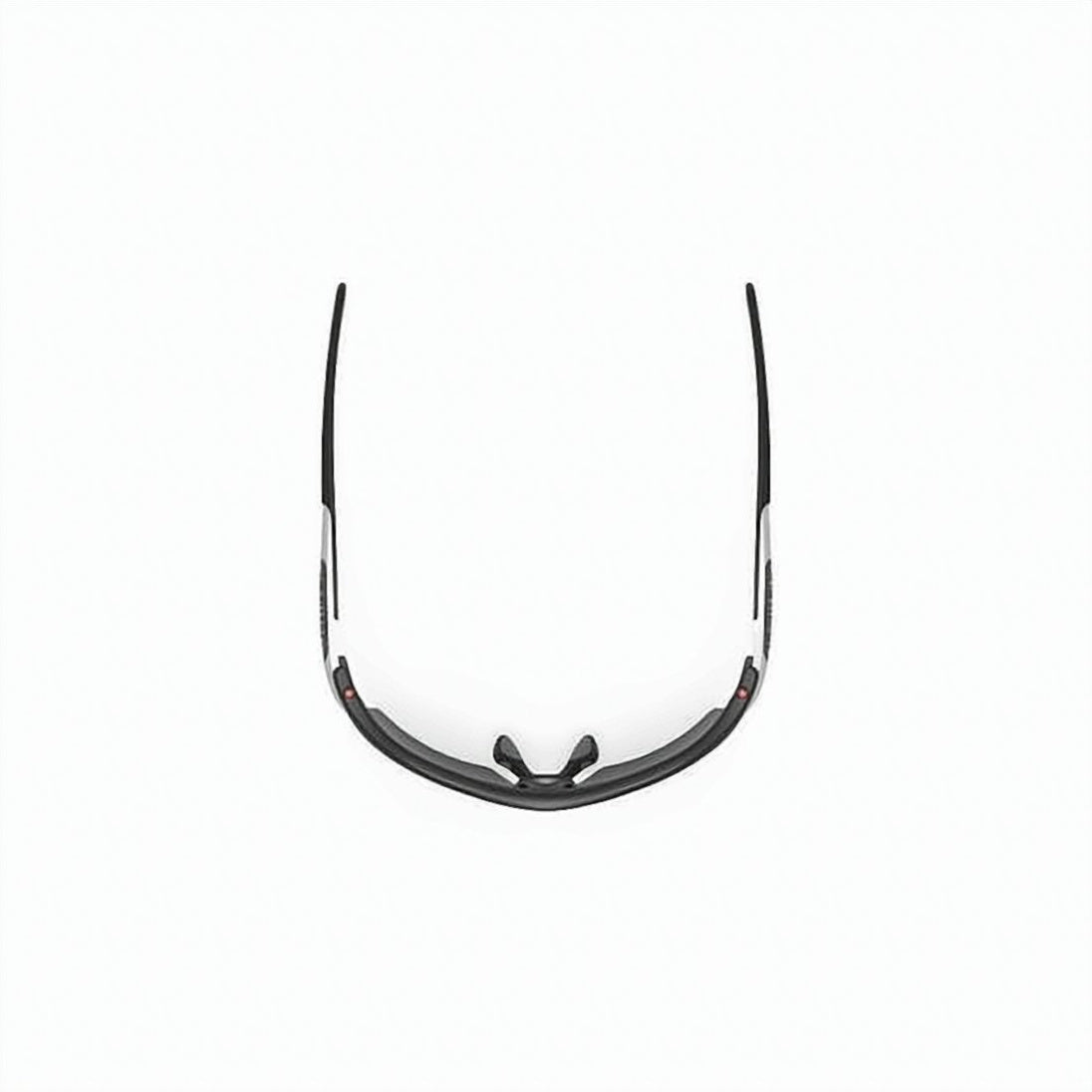 Wraparound Black Sunglasses with Semi-Rimless Frame