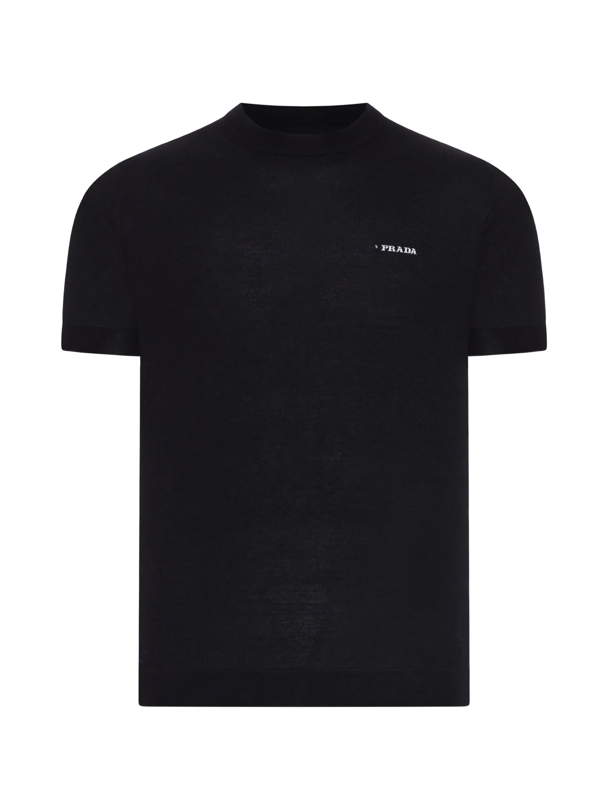 Black Minimalist Cotton Short-Sleeve T-Shirt