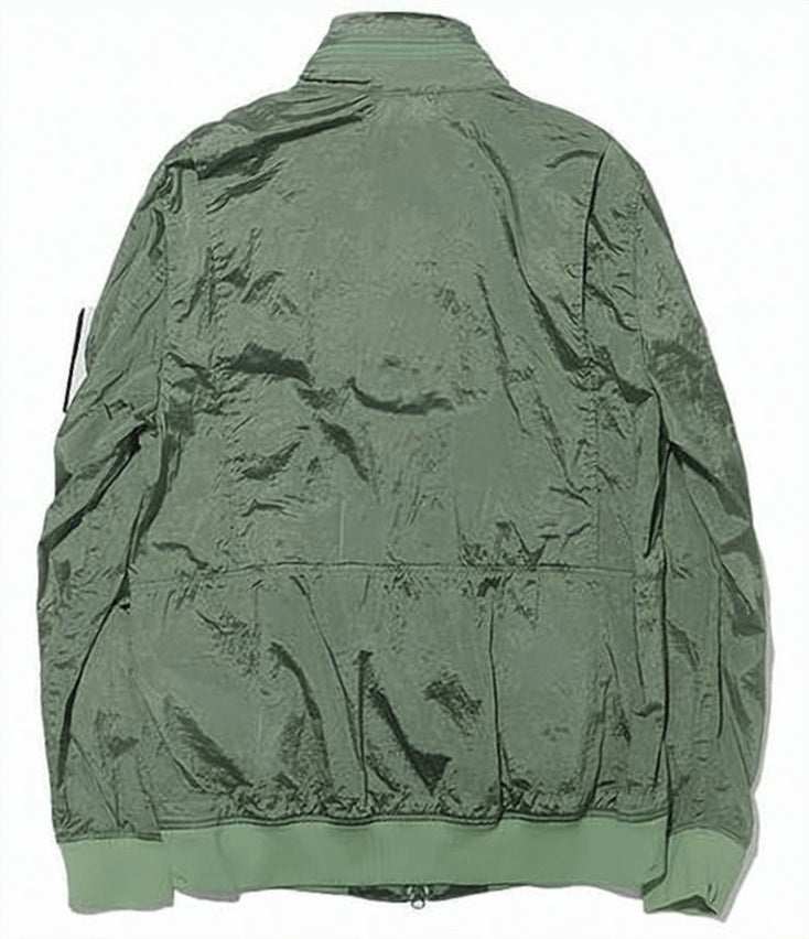 Lightweight Green Polyamide Utility Jacket