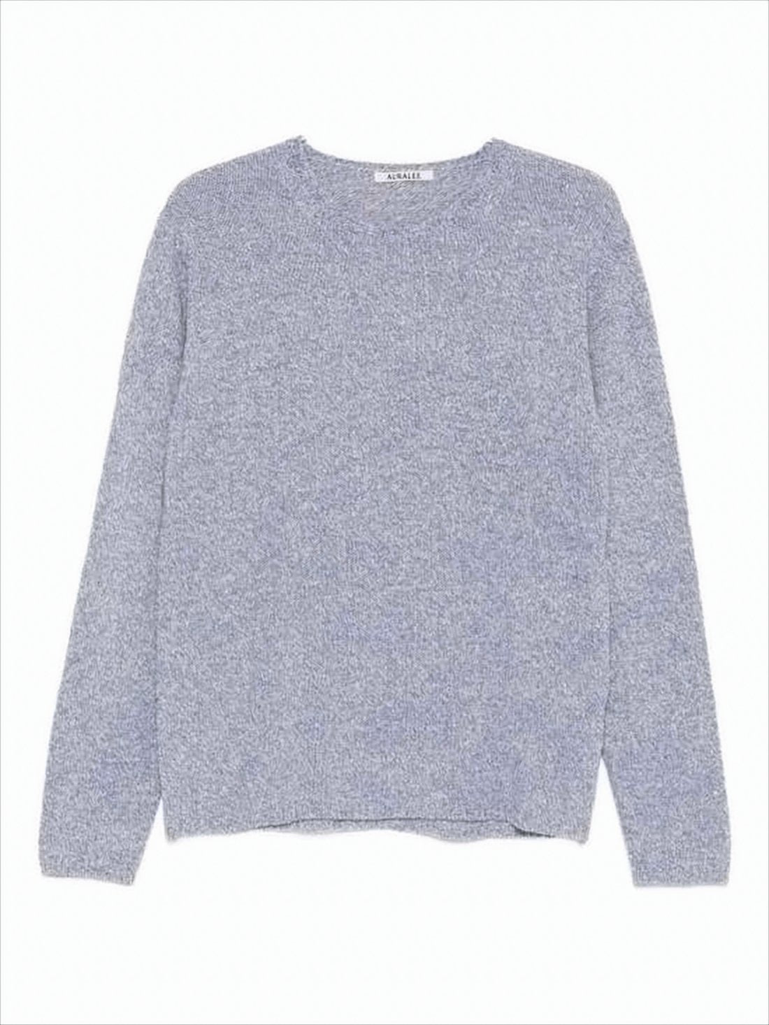 Finely Knit Wool-Silk Blend Sweater