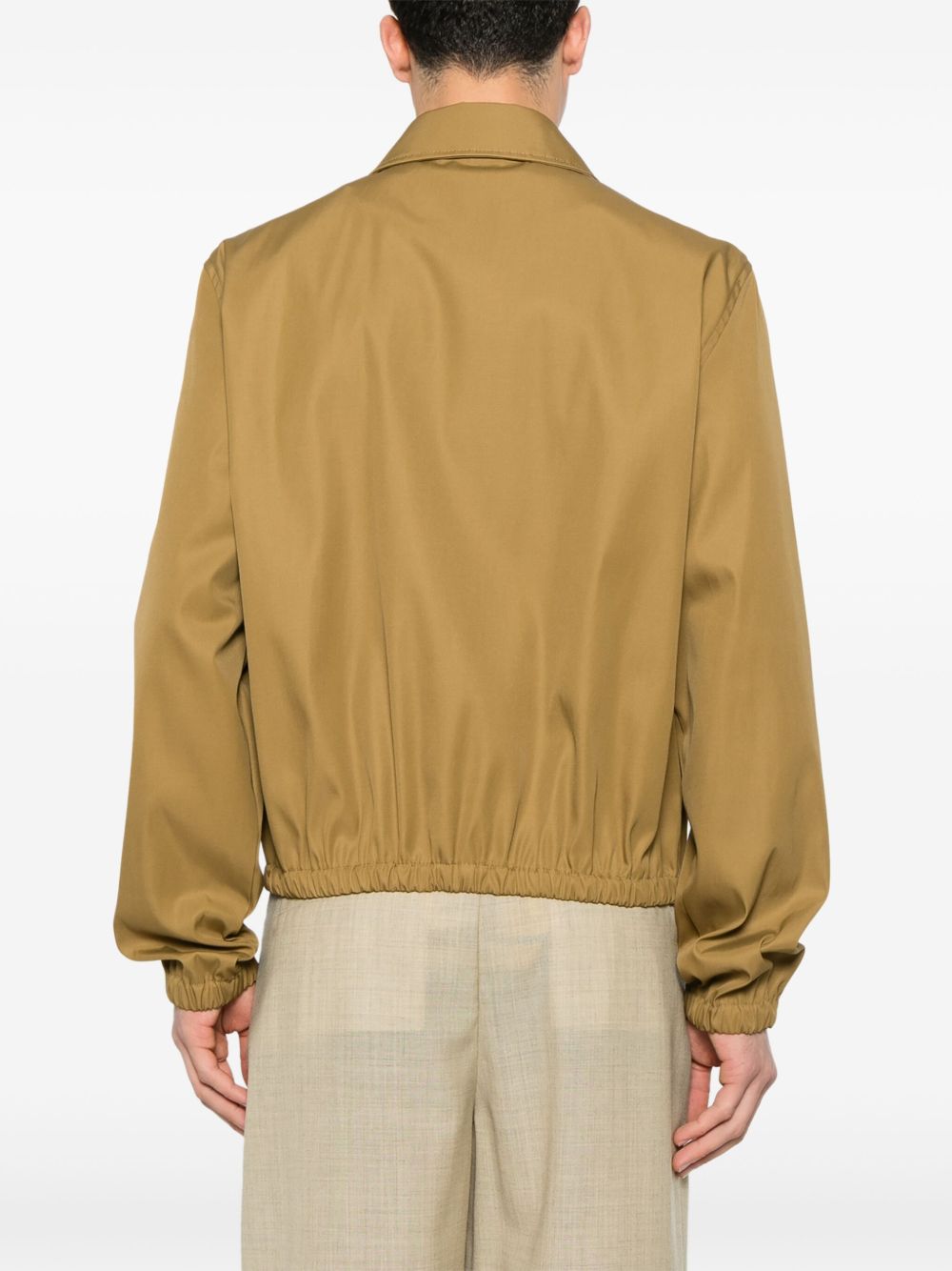 Light Olive Green Zip-up Jacket
