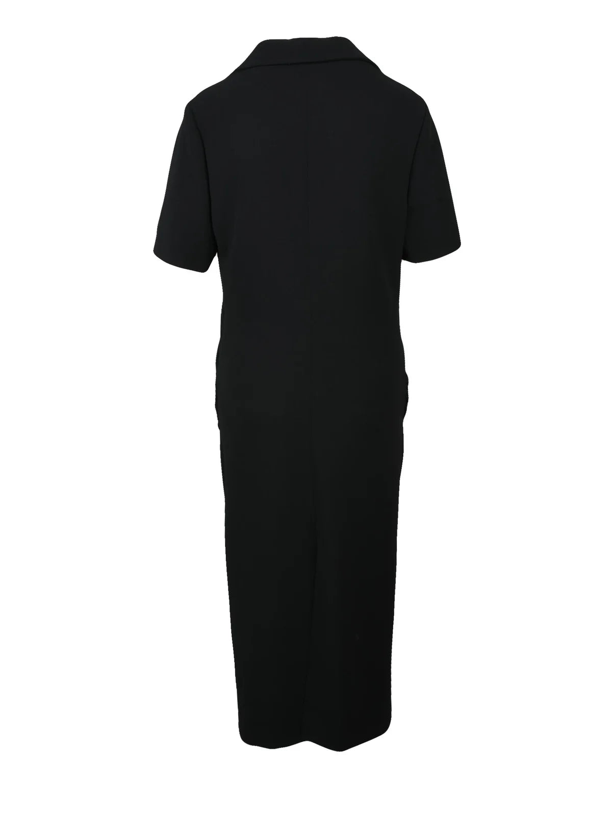 Long Ruched Dress - Black
