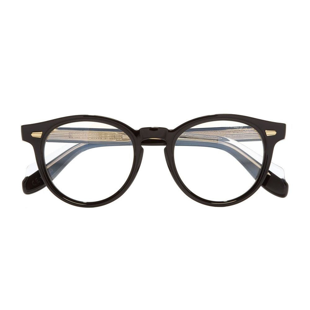 9378 Round Black Acetate Eyewear