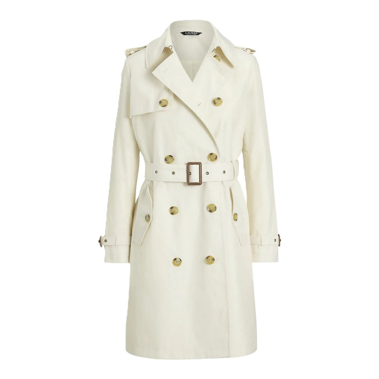 Natural Lined Cotton Blend Coat