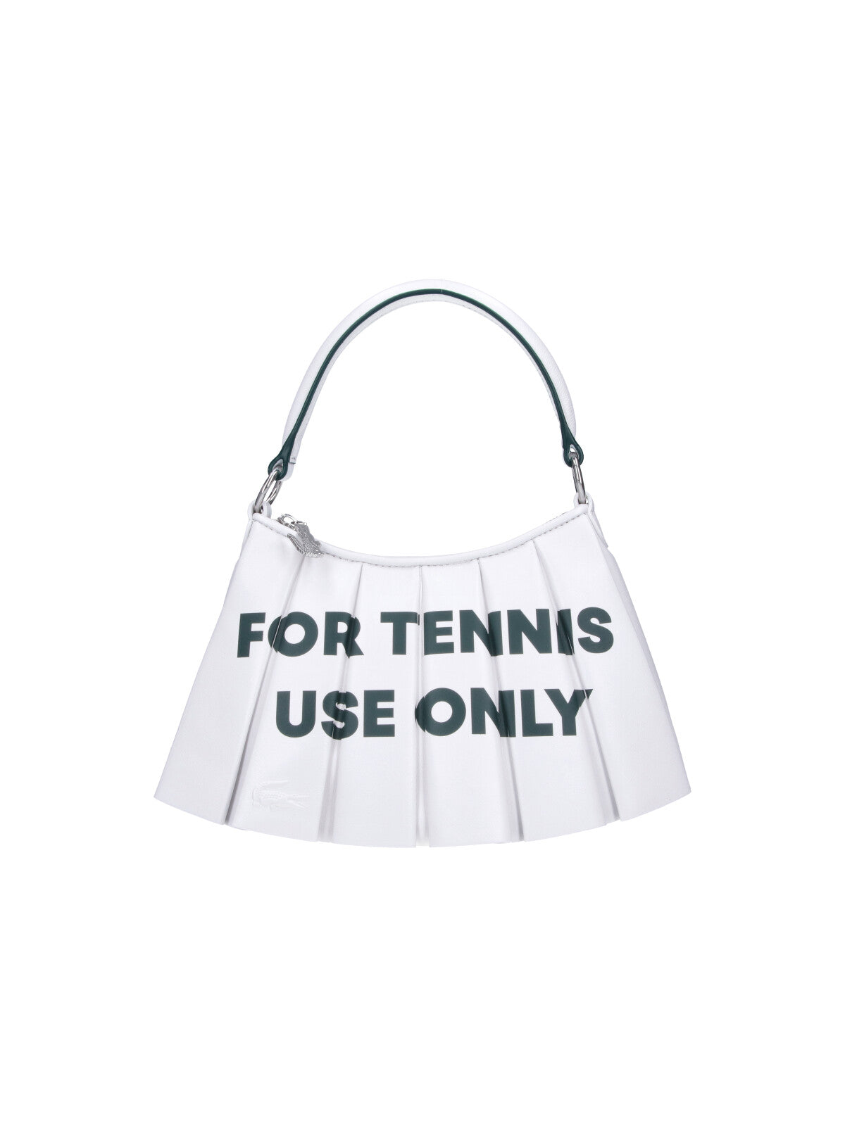 White Lenglen Small Contrast Logo Bag
