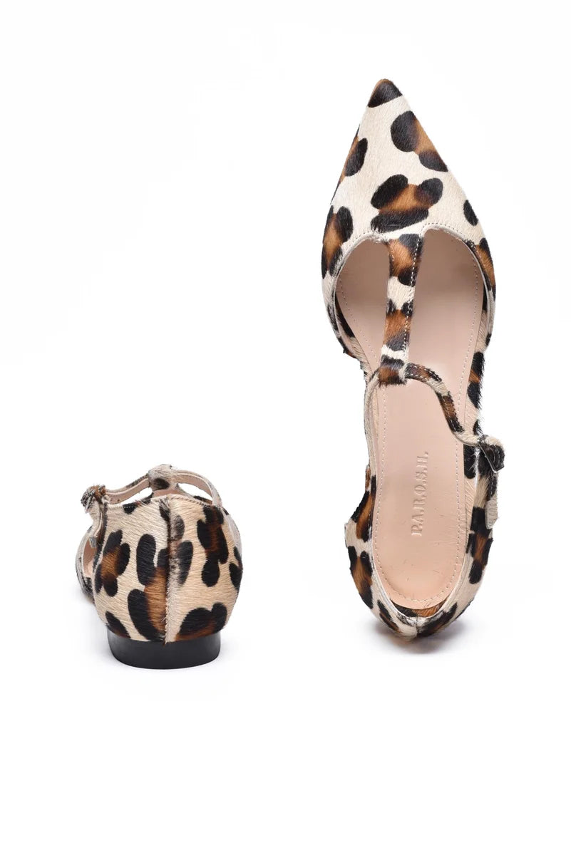 Pony Hair Ballerina - Beige