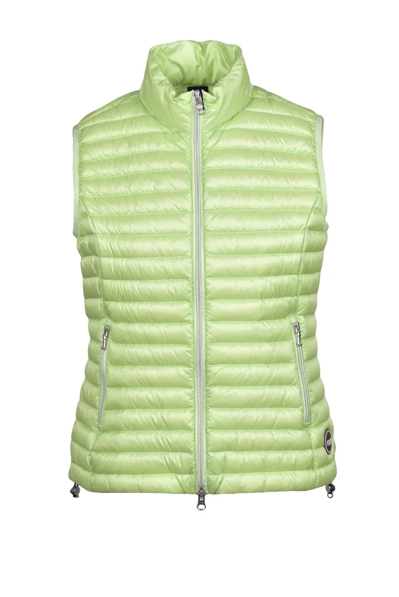 Lightweight Quilted Vest with High Collar