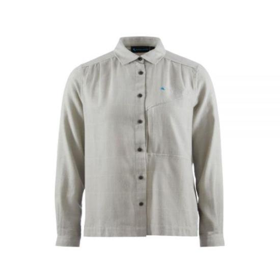 Relaxed Fit Long-Sleeved Shirt With Classic Collar And Pleating Details