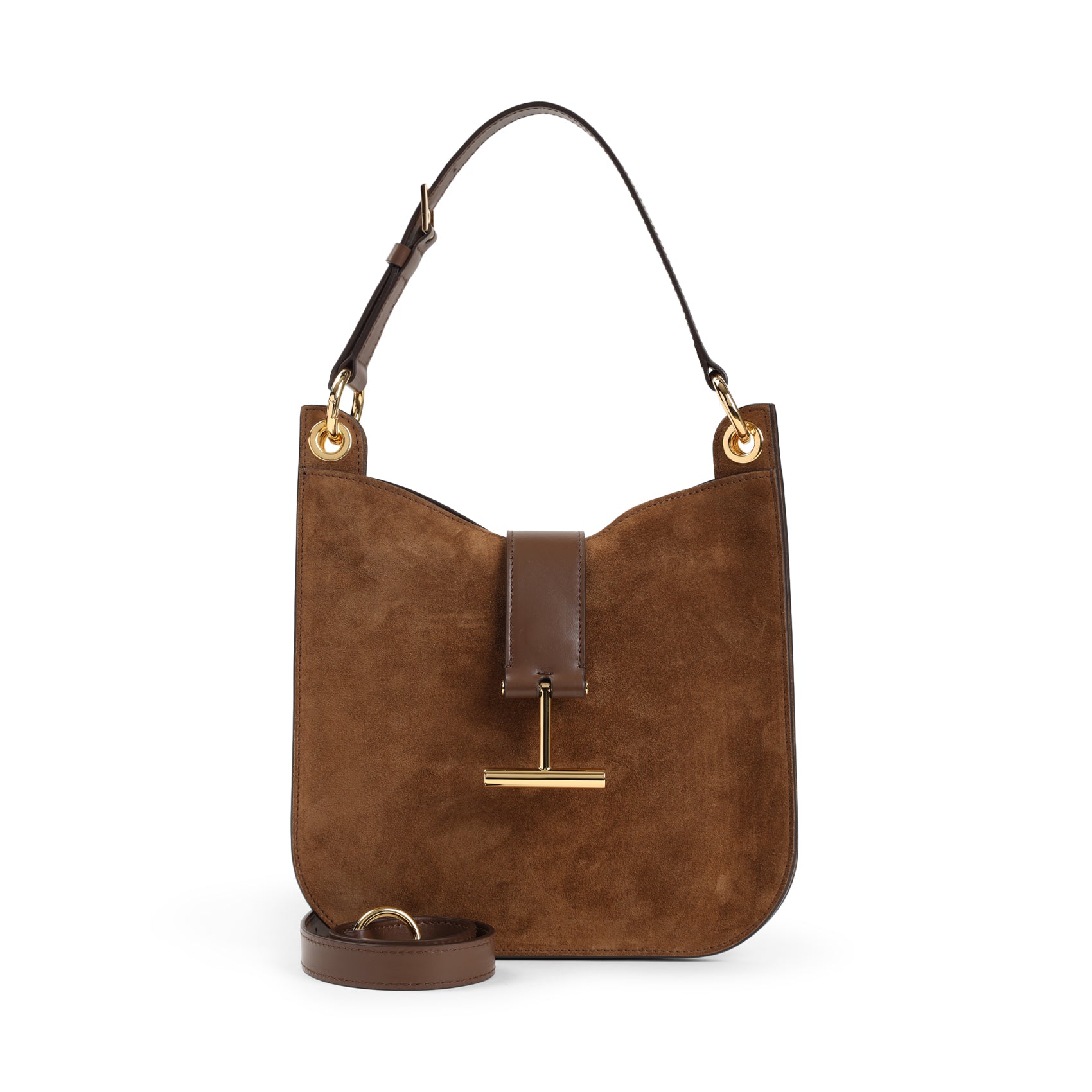 Brown Calf Leather Shoulder Bag