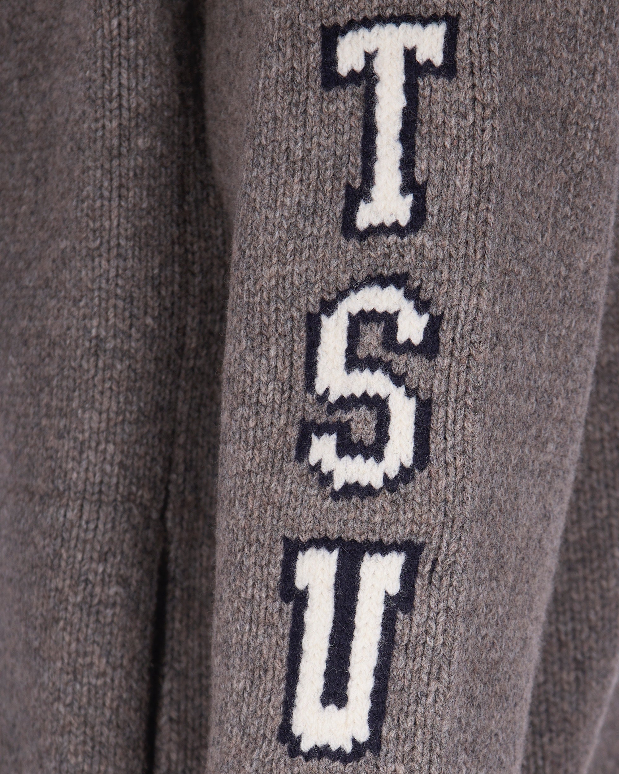 Grey Wool College Jacket