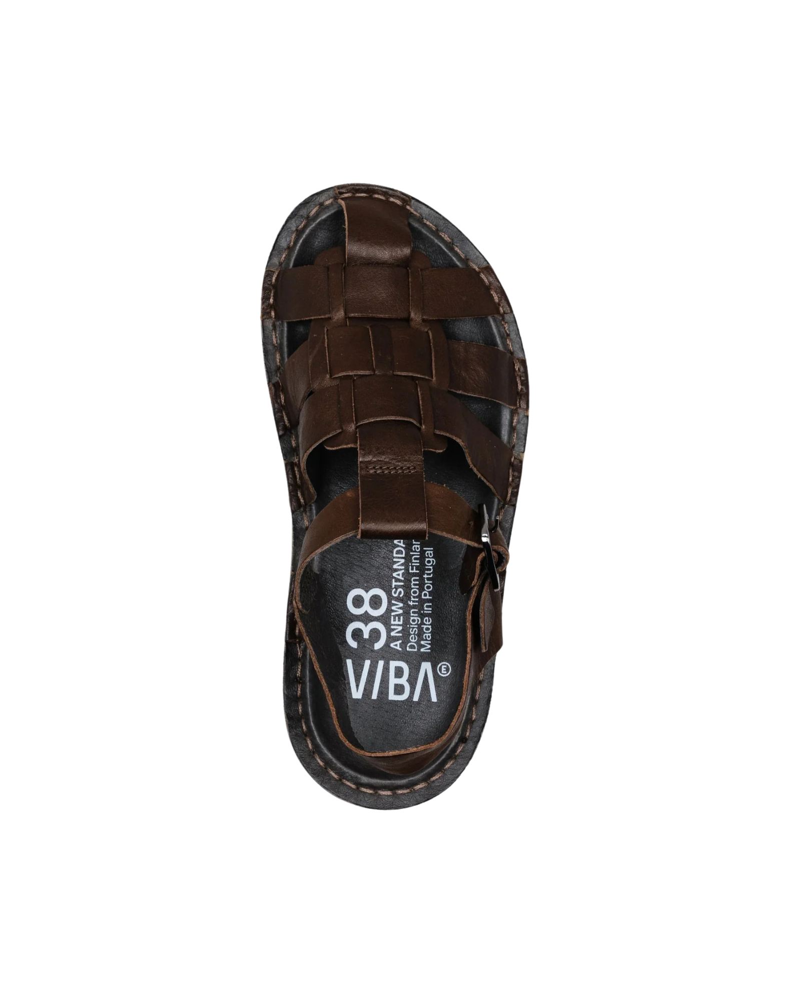 Capri Leather Cocoa Brown Unisex Sandals