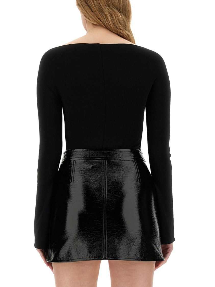 Off-The-Shoulder Fitted Jersey Body