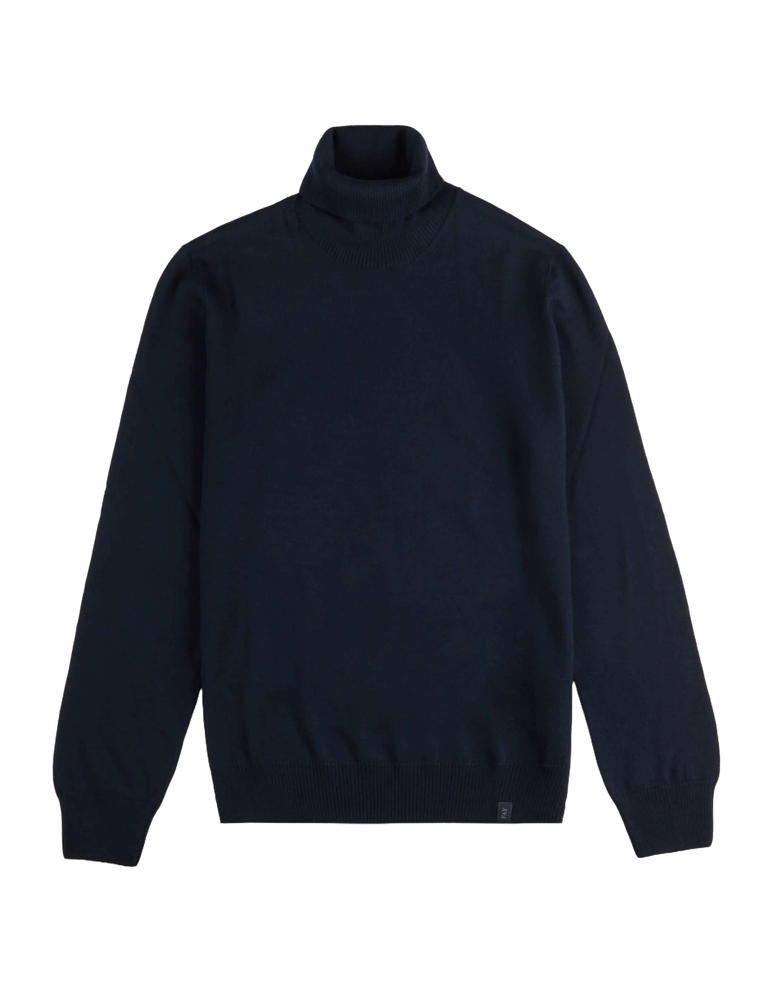 Timeless Navy Blue Turtleneck Sweater