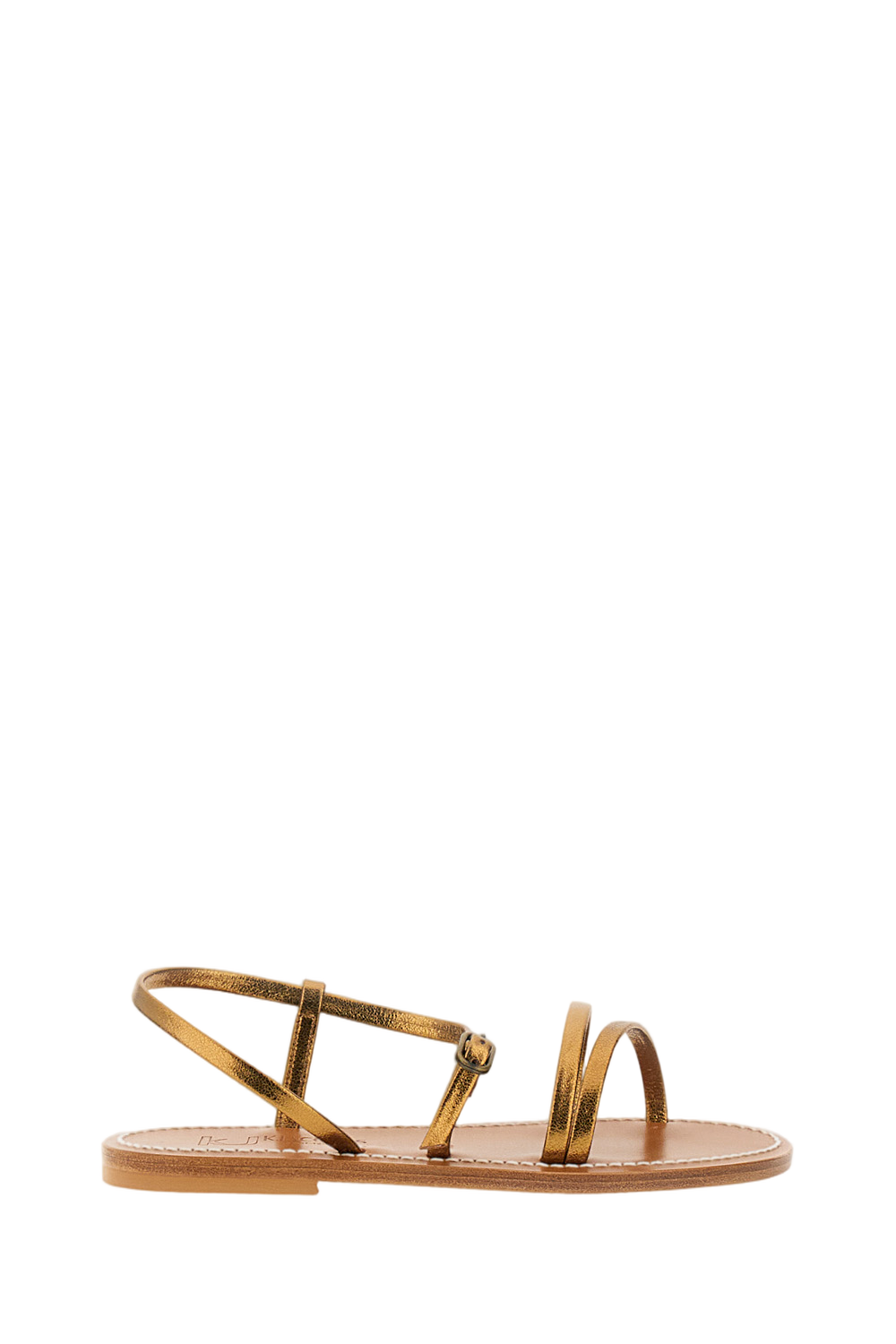 Golden Brown Erka Leather Sandals