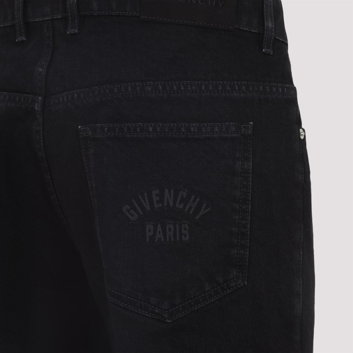 Straight-Leg Cotton Blend Trousers With Subtle Branding