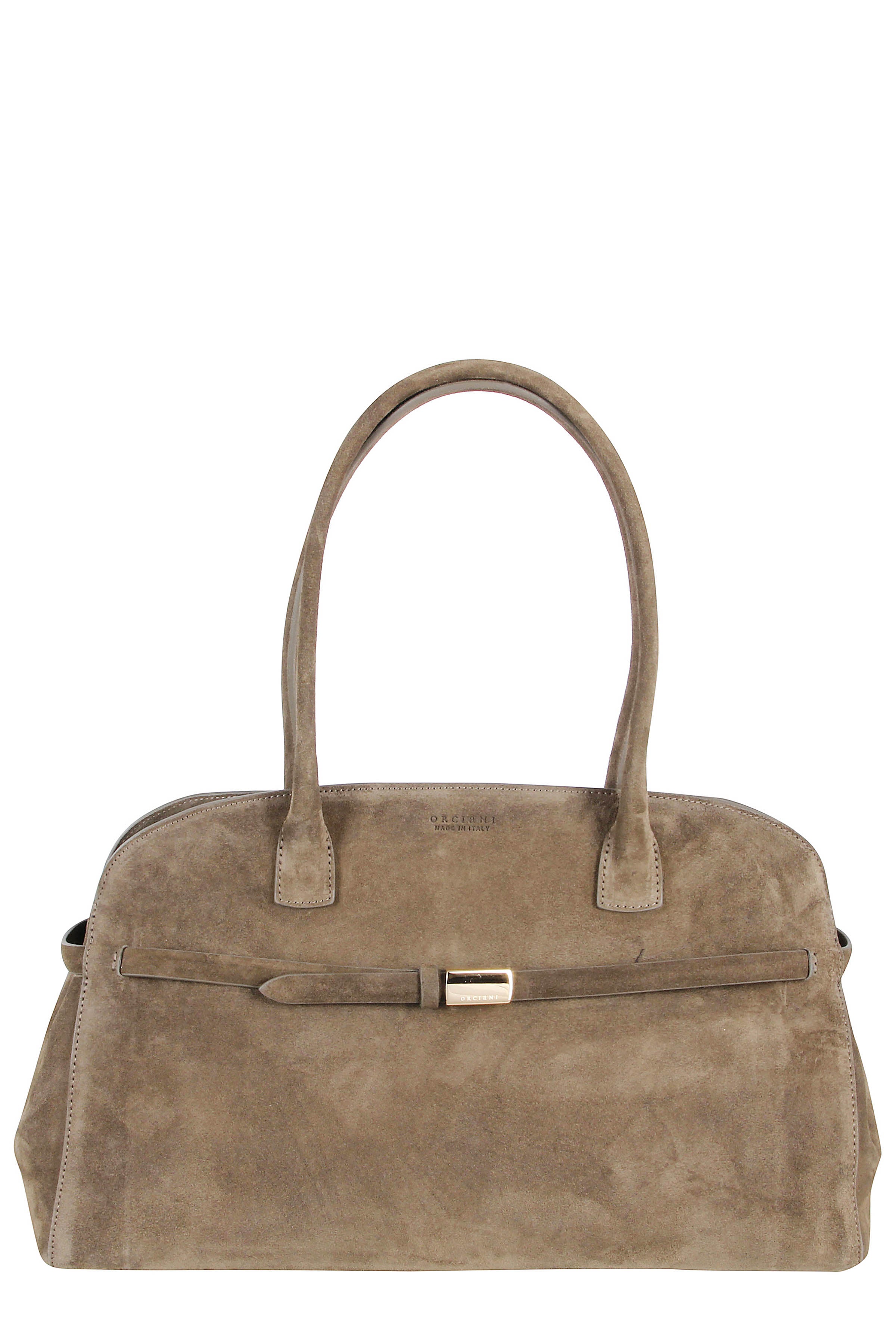 Forest Green Suede Tote Bag