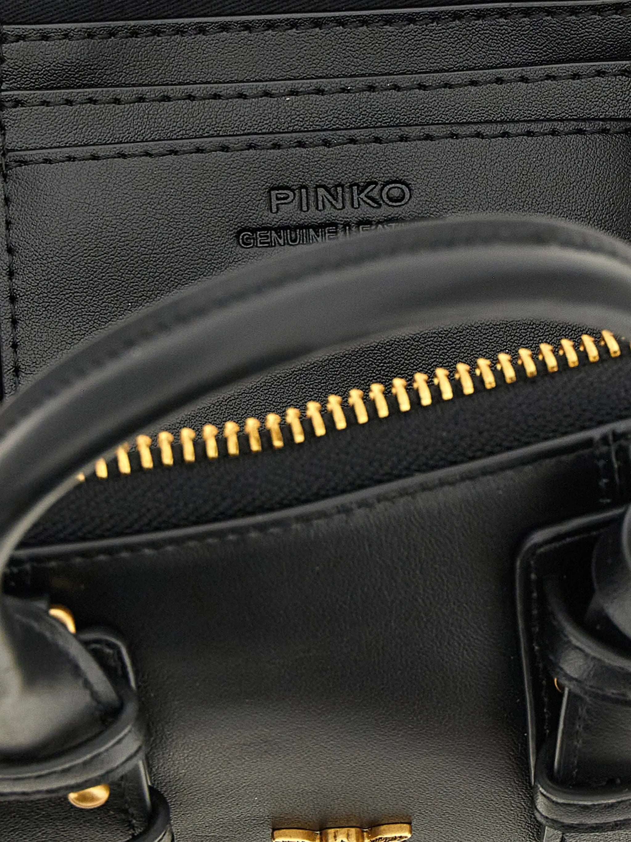 Black Bowling Bag Horizontal Leather Handbag