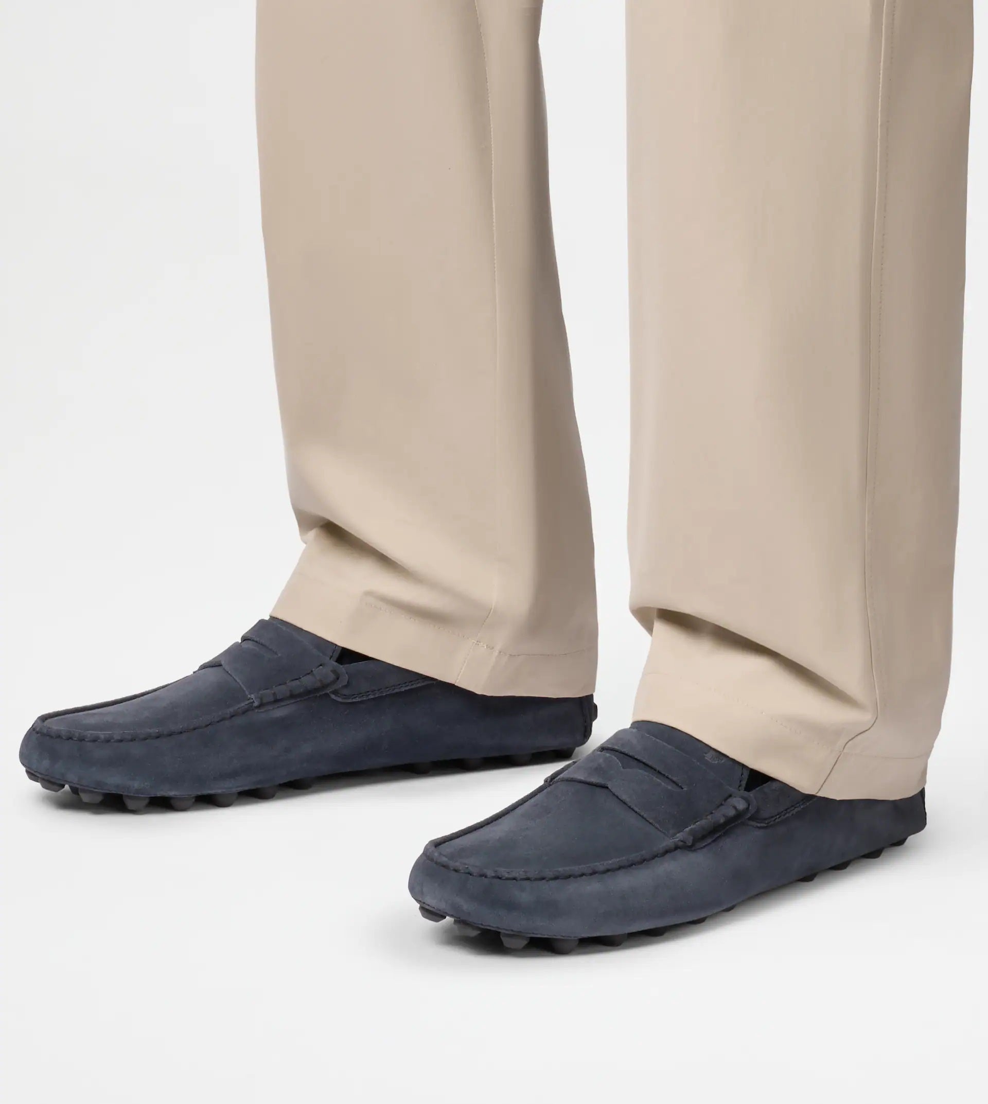 Black Mocassino Gommino Macro 52K Shoes